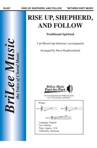 Rise Up, Shepherd, and Follow Three-Part Mixed choral sheet music cover Thumbnail